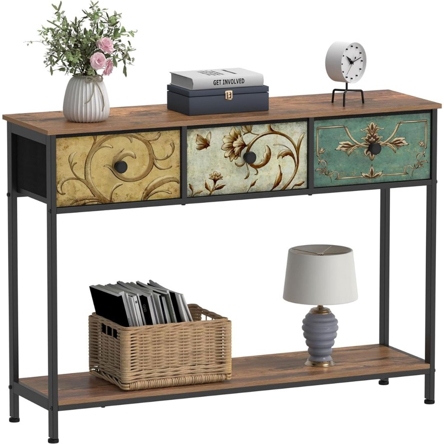 NbyMe Wandtafel Zwart Industrieel Sidetable