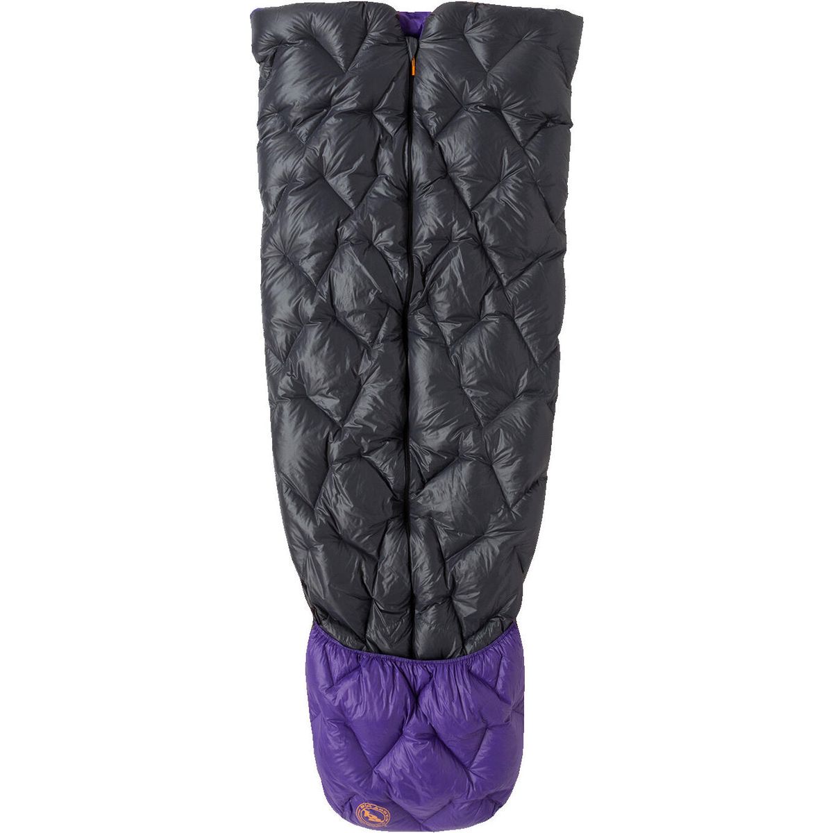 Big Agnes Fly Creek UL Zip Quilt 50 (850 RDS Downtek) asphalt/royal purple LONG BFCULZQL5025