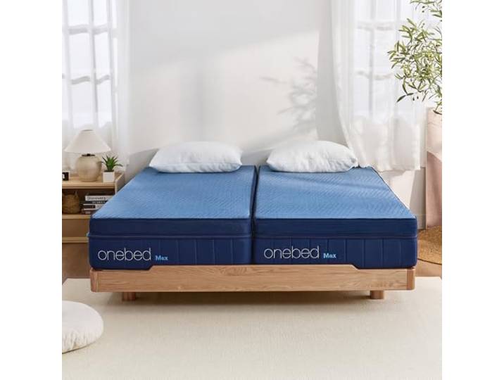 Onebed Taschenfederkernmatratze 90x200 cm Mittelfest 27cm, Ergonomische 7-Zonen Federkernmatratze mit Viskoelastischer Schaum, Matratze 90x200cm, Kaltschaummatratze H3, Öko-Tex Zertifiziert