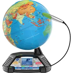 VTECH Interaktiver Videoglobus Videoglobus, Mehrfarbig
