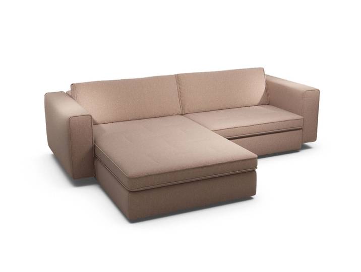 Ecksofa CLOUDY1, Sensoo, rosegold, Textil