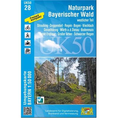 UK50-28 Naturpark Bayerischer Wald - westlicher Teil, Sonstige von , Landesamt für Digitalisierung, Breitband und Vermessung, Bayern,