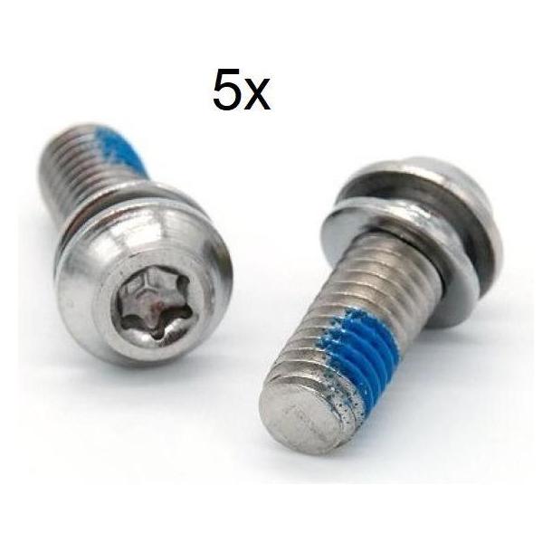 Galfer Bike Light Edelstahl Befestigungsschrauben-Set Bremsadapter M6x16 (66641992)