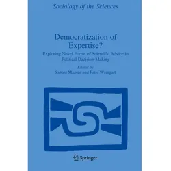 Democratization of Expertise?, Sachbücher von Sabine Maasen, P. Weingart