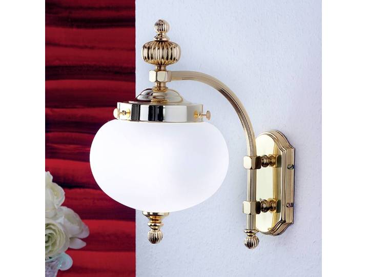 ORION Wandleuchte DELIA, dimmbar, messing / gold, für Wohn- / Esszimmer, Antik