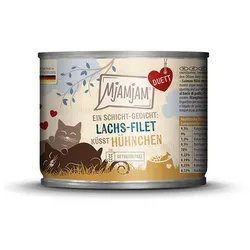 MjAMjAM - Duett 190g MjAMjAM Katze Sparpaket 12x190g DUETT LachsFilet mit Hühnchen