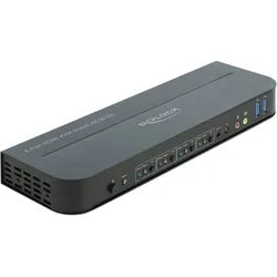 DELOCK HDMI KVM Switch 4K 60 Hz mit USB