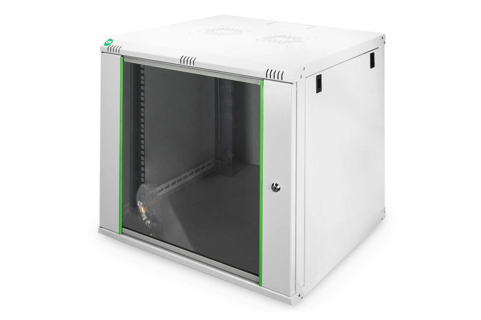 Digitus 12HE 19"-Wandgehäuse Dynamic Basic Serie RAL 7035 grau DN-19 12U-6/6-EC