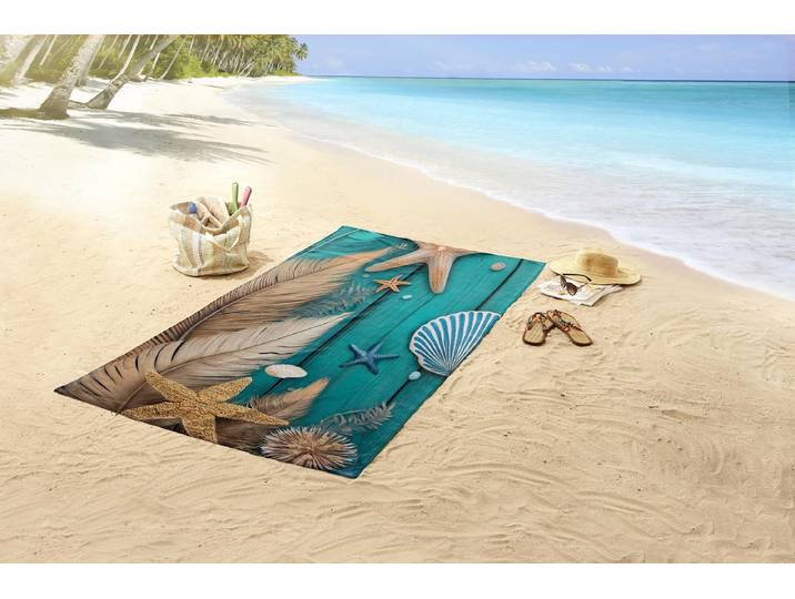 Serviette de plage Bali 100 x 180cm Vert