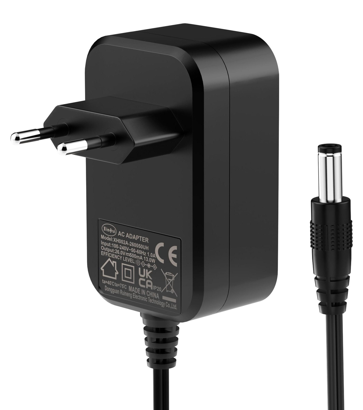 Dripio Voeding 26 V 500 mA 13 W met 2 meter kabel en 1 aansluiting