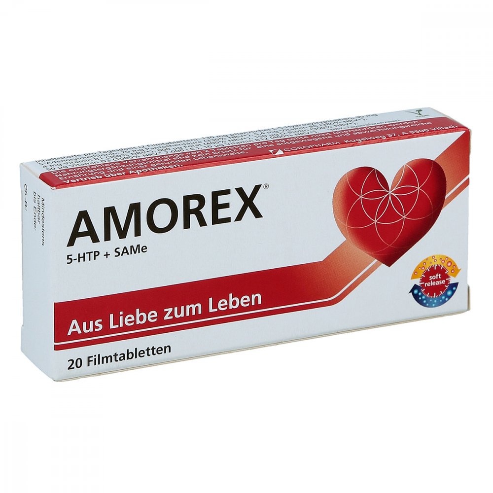 COROPHARM GmbH Amorex Tabletten bei Liebeskummer und Trennung 09089042