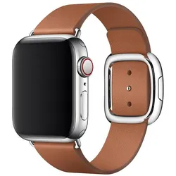 APPLE 40mm Saddle Brown Modern Buckle - Small