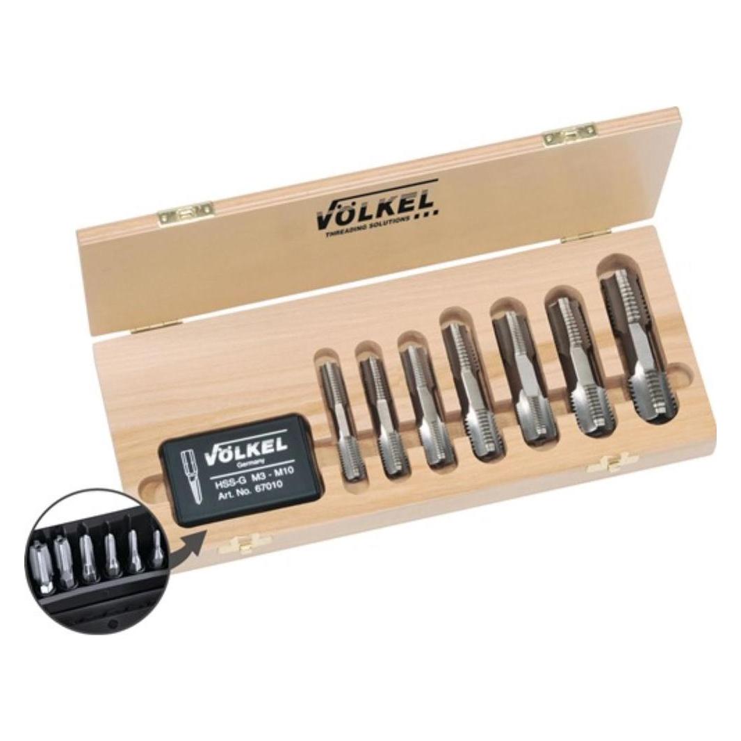 Völkel Handgewindebohrersatz HexTap M3-M20 HSSG ISO2 (6H) (48601)