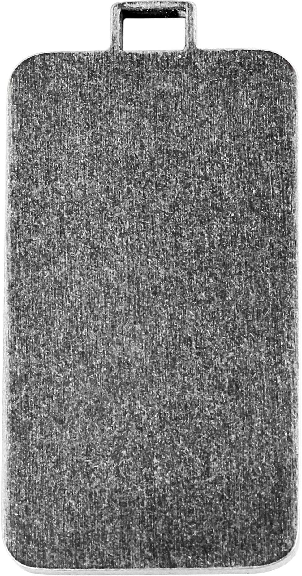 Kettenanhänger ADELIA´S "Unisex Anhänger ¿ Gravuranhänger aus Edelstahl", grau, Schmuckanhänger, Kinder, Edelstahl, Kettenanhänger