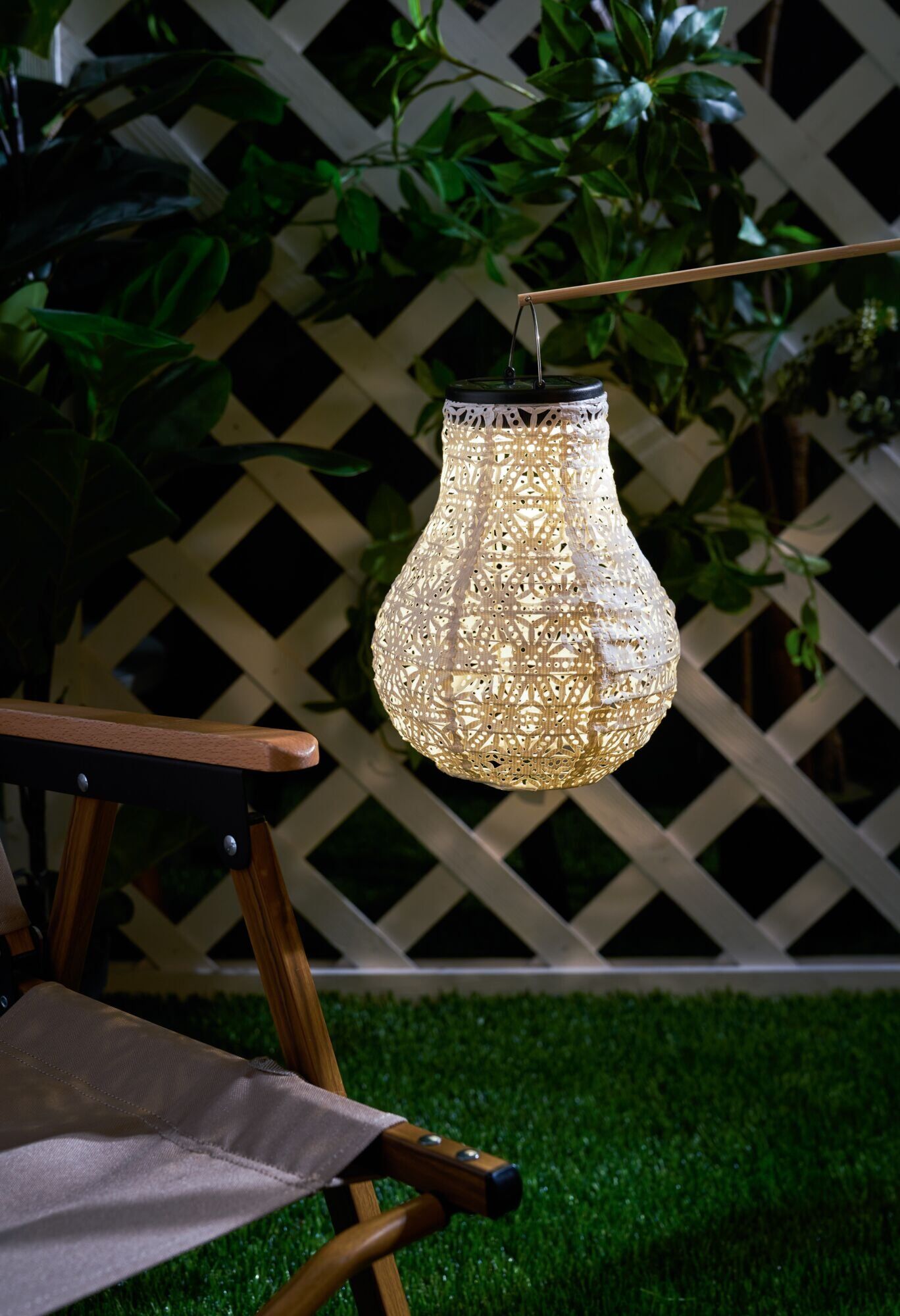 LED Solarleuchte PAULEEN "Sunshine Blaze Lampions Solar weiß Tyvek Vlies", weiß, H:20cm Ø:16cm, Leuchten, LED Solarleuchte, Laterne, 2er-Set