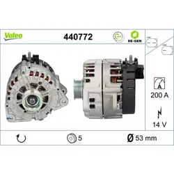 Generator VALEO 440772 für Mercedes-Benz E