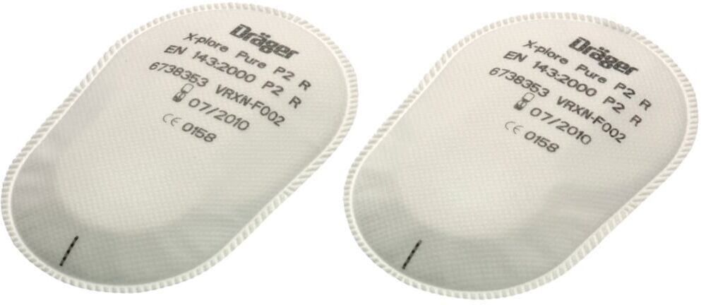 Dräger Safety Partikelwechselfilter-Set, 10 Paar, Filter: P2R (6738353)