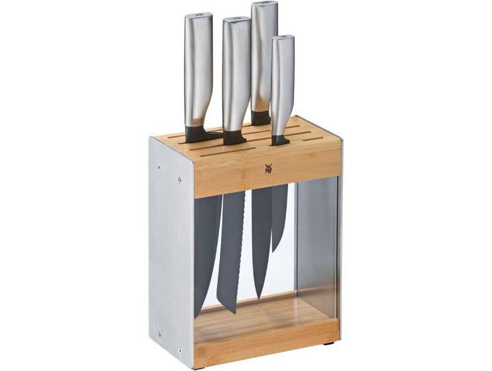 WMF Messer-Set Ultimate Black Messer-Set mit Messerblock, 5-teilig, mit Messerblock, 5-teilig