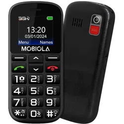 Vega Gsm-Telefon Mobiola Mb200 2g-Telefon Für Senioren Schwarz, Tastenhandy, Schwarz