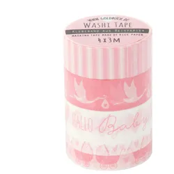 Goldbuch Washi Tape 10622 Storch rosa