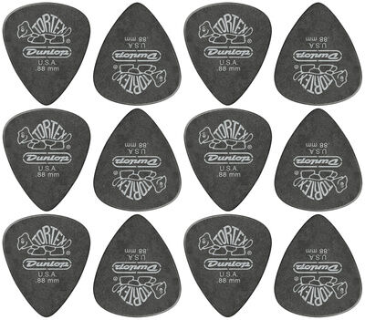 Dunlop Tortex PB Standard Pick .88 mm Pitch Black