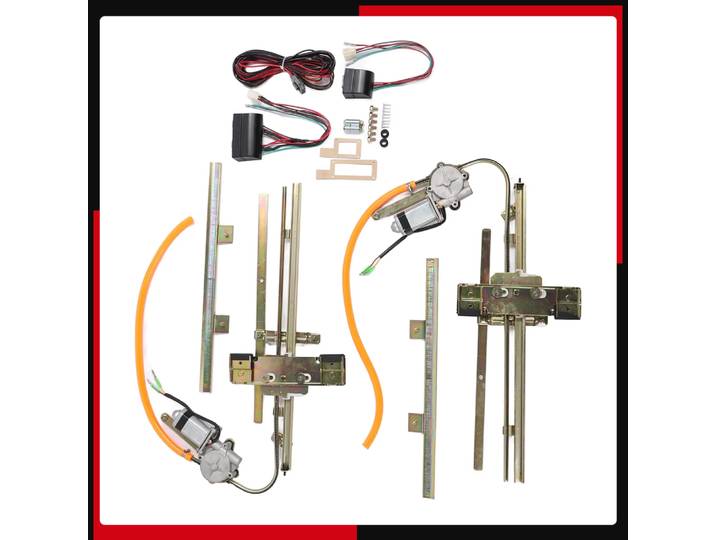 Kit de Conversion de fenêtre de porte électrique, Kit de Conversion de fenêtre électrique avec fil, confort amélioré, remplacement pour Street Hot Rat