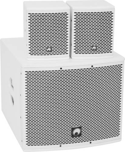 Omnitronic Molly-12A Aktives PA-Lautsprecher-Set inkl. Subwoofer, Bluetooth