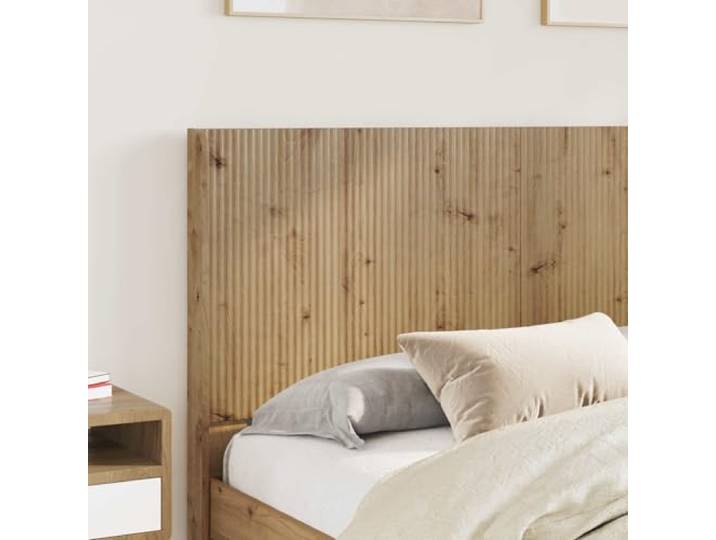 SKTQYQO Boxspringbett Eiche Handwerk 120 x 190 cm Technisches Holz, Lattenrost, seitlicher Stauraum, Kopfteil im Lieferumfang enthalten