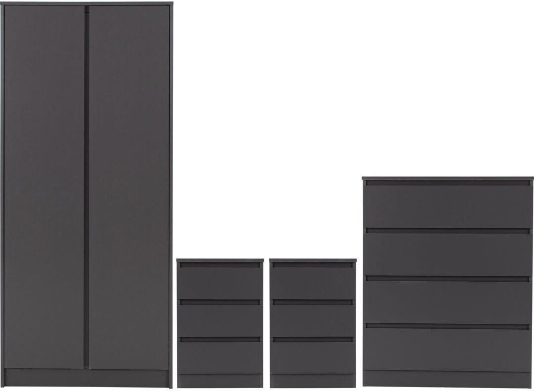 17 Stories Braunstein 3 Piece Bedroom Set Grey