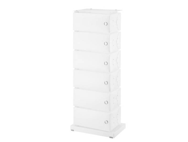 EMPORIUM porte-chaussures récipient FLUIDA (Blanc 6 tiroirs - Polypropylène)