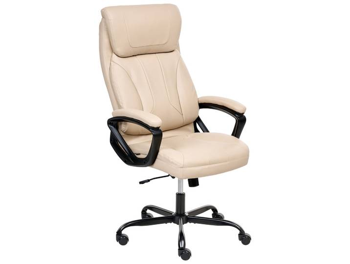 CHEFSESSEL Kunstleder Beige Proud