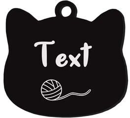 Uplift Picks Custom Stainless Steel Cat Name Tag Engraved Pet ID Pendant 02