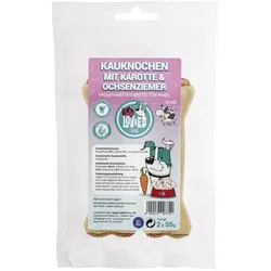 Lov&Ed Kauknochen mit Karotte & Ochsenziemer, 2x 55 g