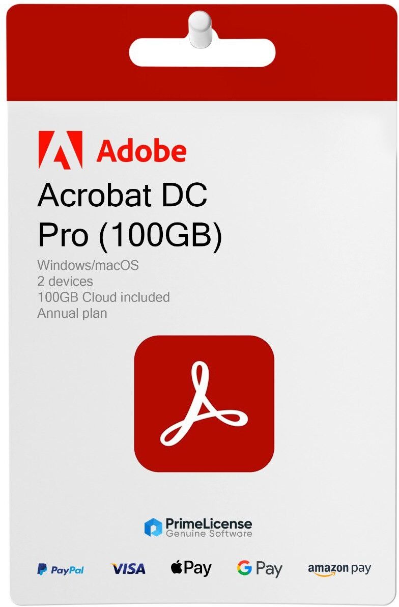 Adobe Acrobat Pro - Formule d'abonnement - 1 an