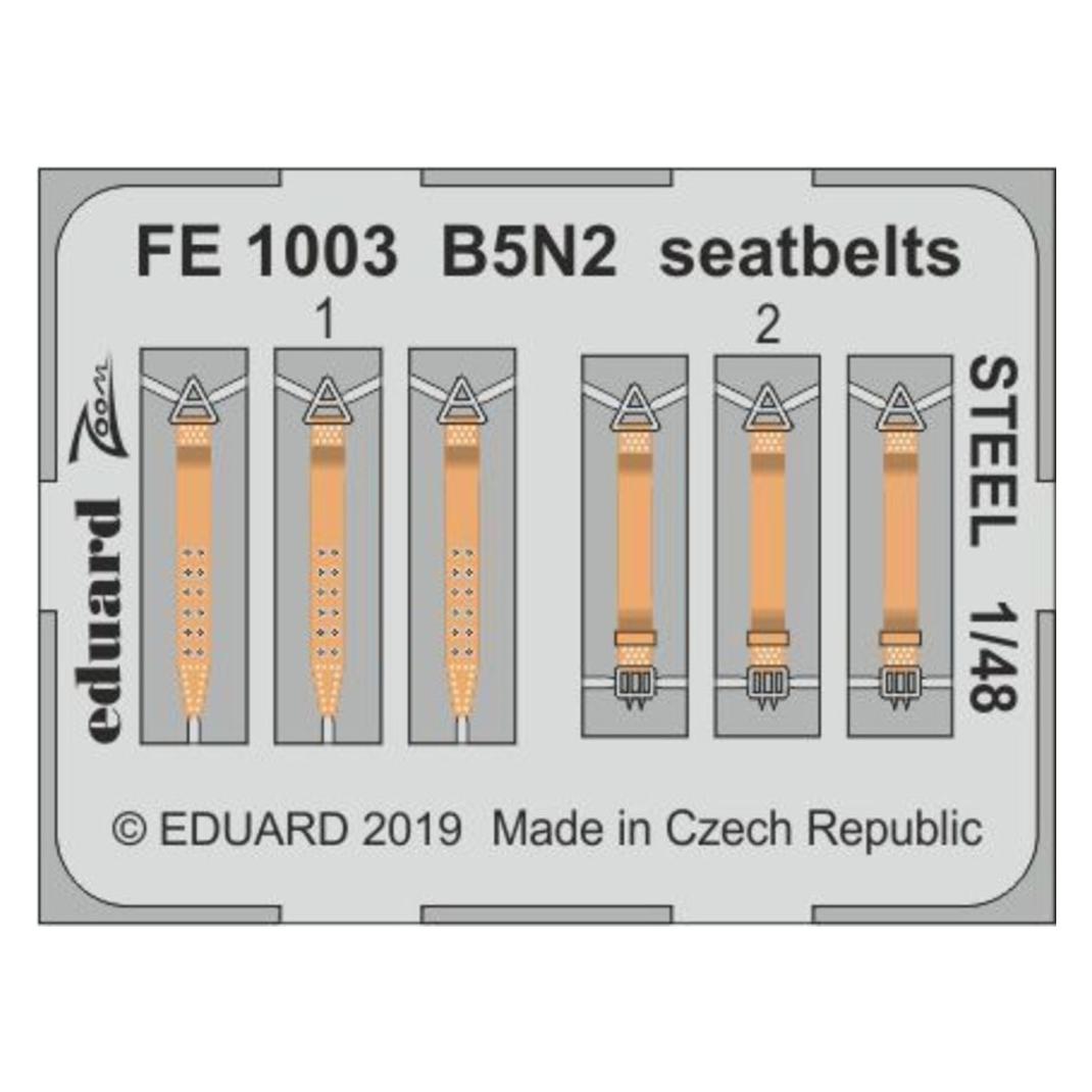 Eduard B5N2 seatbelts STEEL for Hasegawa (FE1003)