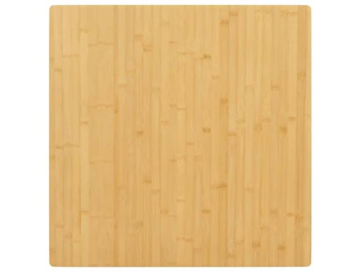 fsahslih Tischplatte 90x90x2,5 cm Quadratisch aus Bambus Lackiert Vielseitige Ersatzplatte mit abgerundeten Kanten für Wohnzimmer, Bistro oder Büro, lackiert und pflegeleicht.