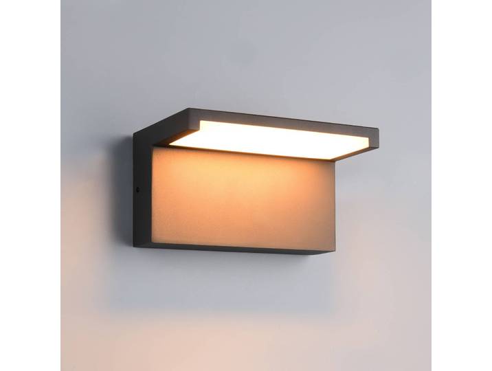 Trio Lighting Außenwandleuchte Ravi, schwarz, Aluminium, Modern