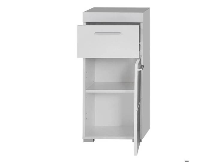 Meuble bas - Mélaminé - Blanc - 37 - 79 - 31 cm
