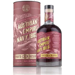 Austrian Empire Navy Reserva 1863 Porto Cask Reserva Rum 40% Vol. 0,7l in Geschenkbox