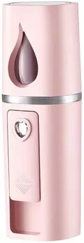 Multisell Products Hub Rechargeable Facial Steamer, Portable Facial Nano Mist Sprayer, Handy Face Moisturizing Skin Care Machine pink
