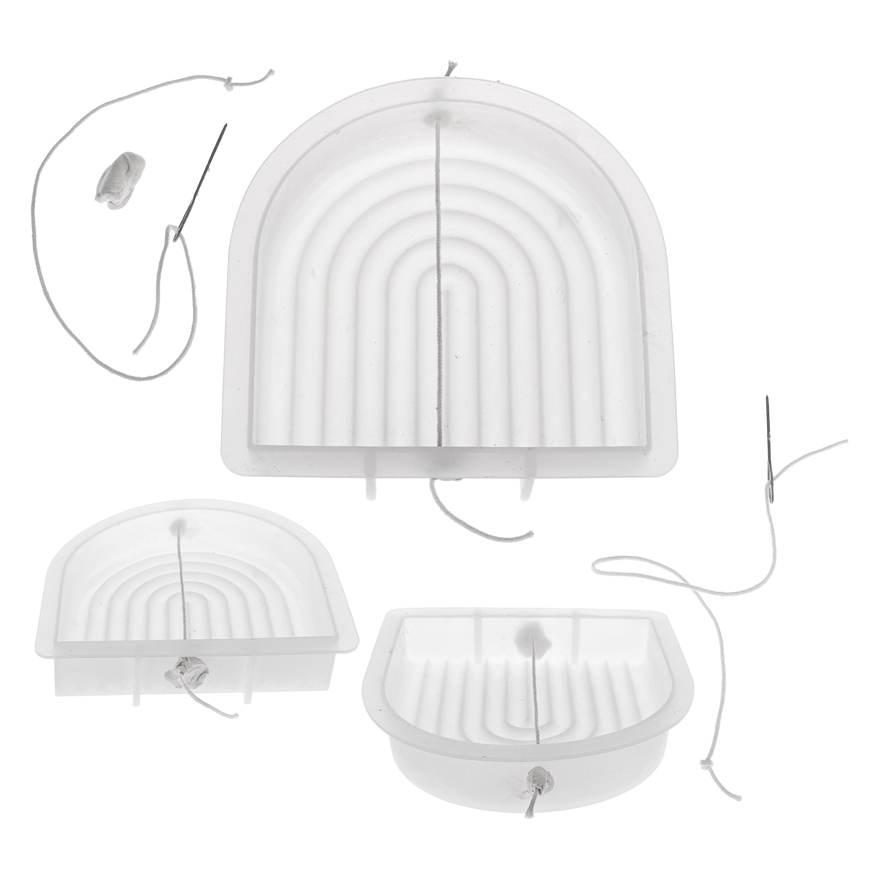 Glorex Kerzengiessform Bogen gross 15 x 15 x 3 cm (15 x 15 x 3 cm) (69732091)