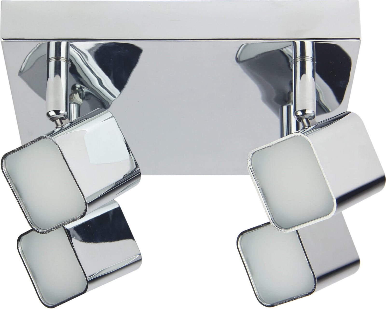 Veneti LED Plafondlamp Forma Cube - Chroom