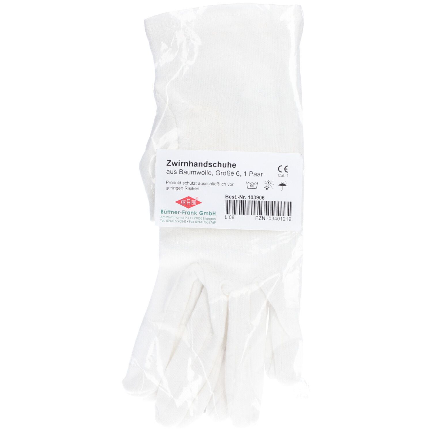 Handschuhe OP Baumwolle Gr.6 2 St