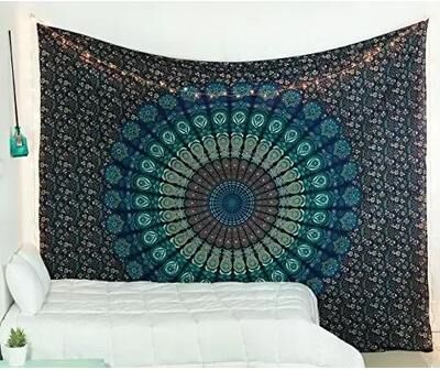 Uplift Essentials Hippie Mandala Tapestry High Definition Bohemian Geometric Sculpture style 6 30 In X 30 In