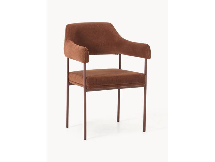 Fauteuil en velours côtelé Zoe