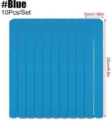 Inspired Living Precut Kinesiology Tape 10 Pack Waterproof Athletic Sports Tape For Muscle And Joint Support blue 5cm 10pcs
