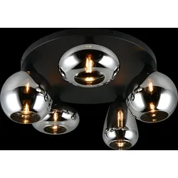 Trio T617030532 Deckenleuchte LUMINA  | E14 | schwarz | rauch­far­ben
