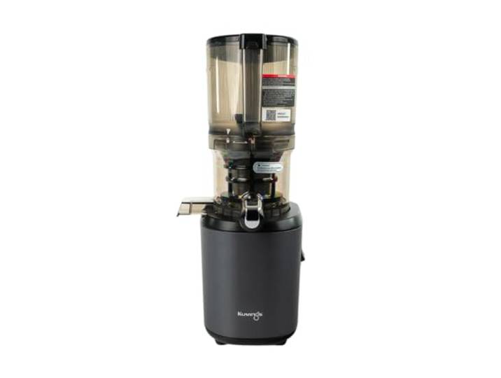 Kuvings Extracteur de jus AUTO6 Découpe fruits entiers Panier 1\,7L Extracteur de jus mains libres\, Découpe automatique fruits et légumes\, Nettoyage facile (Anthracite)