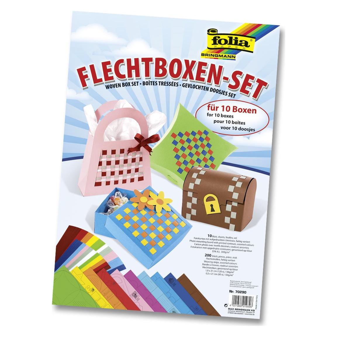 Folia Bringmann 70290 - Flechtboxen-Set Für 10 Boxen (70290)
