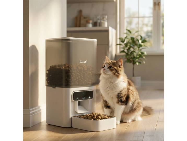 PawHut Distributeur Automatique 4.5L WiFi Programmable Chats Chiens